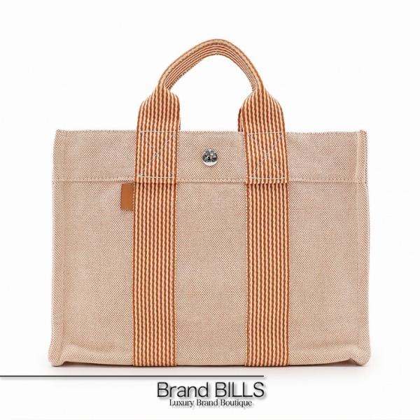 未使用品 HERMES エルメス ニューフールトゥ トートPM トートバッグ ハンドバッグ キャンバ...