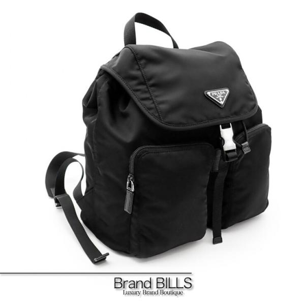 未使用品 PRADA プラダ ナイロン バックパック リュックサック トライアングルロゴ 1BZ00...