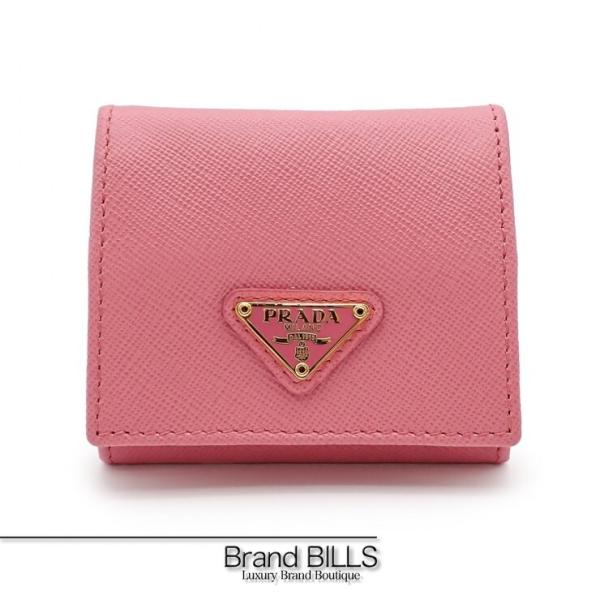 未使用品 PRADA プラダ サフィアーノ コインケース 小銭入れ 1M0935 サフィアーノ トラ...