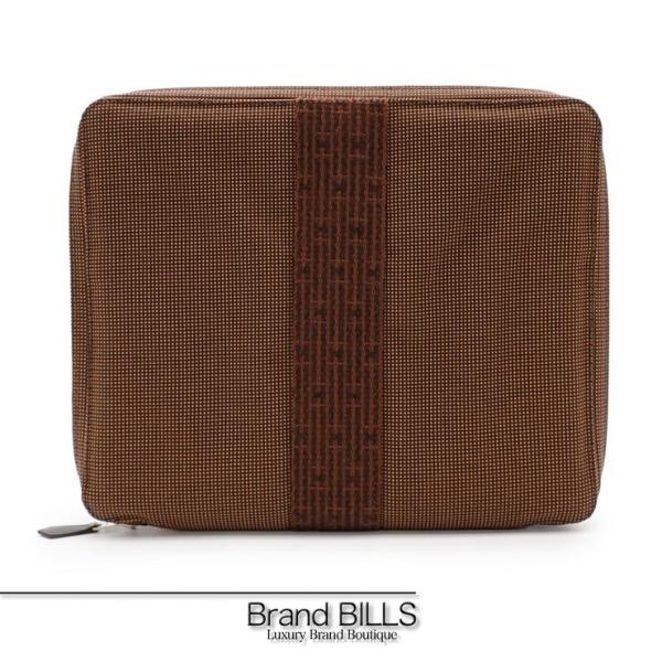 未使用品 HERMES エルメス エールライン マルチケース トラベルポーチ 101196M ナイロ...