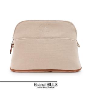 未使用品 HERMES エルメス ポーチ 《ボリード》 ミニ H104773M 小物入れ コットンキャンバス ナチュラル ユニセックス