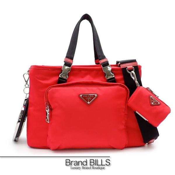 未使用品 PRADA プラダ ペットバッグ 2VC30 リナイロン ROSSO レッド ユニセックス