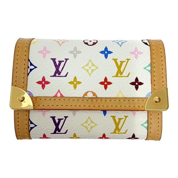 LOUIS VUITTON ルイ・ヴィトン M92657 モノグラム マルチカラー PVC ポルトモ...