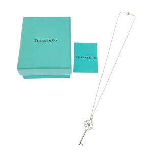 【箱付き】 TIFFANY&Co. ティファニー シルバー サファイア ノット キー ネックレス レディース 3.3g 925刻印 253503 ネックレス｜brand-color