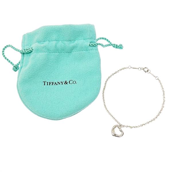 TIFFANY&amp;Co. ティファニー シルバー エルサペレッティ オープンハート ブレスレット 2....