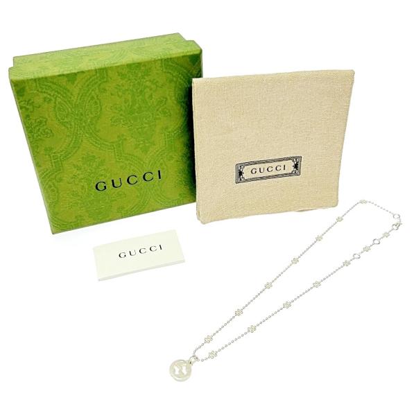 【箱付き】 GUCCI グッチ シルバー インターロッキングG ネックレス 8.4g 925刻印 2...