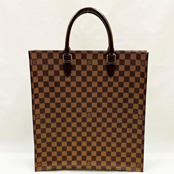 送料無料 中古 ルイヴィトン バッグ LOUIS VUITTON ダミエ キャンバス サックプラ ト...