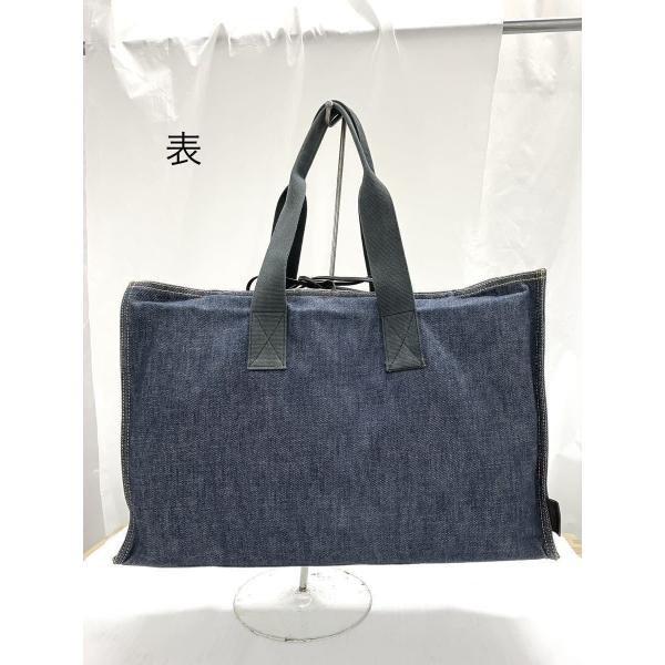 中古AB ミュウミュウ miu miu デニムトートバッグ ハンドバッグ NVY/無地 147163