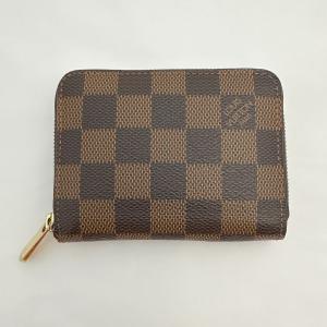 送料無料 中古 ルイヴィトン 財布 LOUIS VUITTON ジッピー・コインパース N63070 ダミエ・エベヌ コインケース 小銭入れ 147254