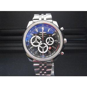 美品　ブライトリング　BREITLING 　ベントレー バーナート レーシング　A25366　自動巻き　SS　ブラック文字盤　