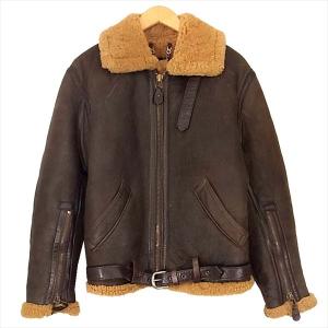 ショット SCHOTT RAF B-3 ムートン ボンバー ボア レザー ジャケット ブラウン系 38 【中古】｜brand-life