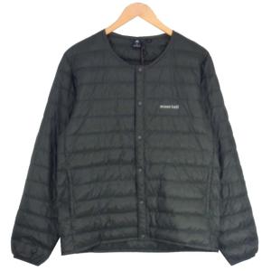 mont-bell モンベル 1101503 スペリオダウン ラウンドネック ノーカラー ダウン ジャケット カーキ系 M【美品】【中古】｜brand-life