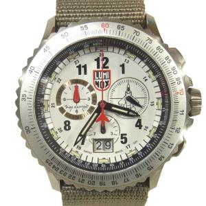 LUMINOX ルミノックス 9280 F-22 RAPTOR ラプター リストウォッチ 腕時計 スイス製 ホワイト系 グレー系【美品】【中古】｜brand-life