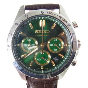 SEIKO セイコー SBTR017 SPIRIT スピリット クロノグラフ アナログ クオーツ 腕時計 グリーン系【中古】｜brand-life