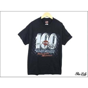 中古 美品 ハーレーダビッドソン 100周年記念モデル TシャツS｜brand-life