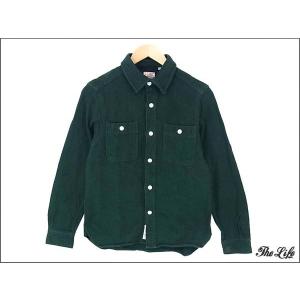 中古 HOUSTONヒューストン  ソリッドビエラ ワークシャツM/緑｜brand-life