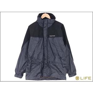 中古 mont-bell モンベル ゴアテックス ジャケット S 紺黒 GORE+X27+P19｜brand-life