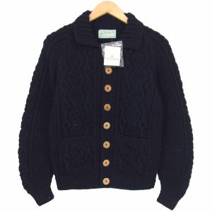 INVERALLAN インバーアラン New Wool 3A ニューウール カーディガン ダークネイビー系 34【新古品】【未使用】【中古】｜brand-life