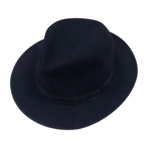 ブルーネルハットメイカース BRUNEL&Co. HATMAKERS カウハイド レザー バケットハット 帽子 ブラック系 42【中古】 ブルーネルハットメイカース BRUNEL&Co. HATMAKERS カウハイド レザー