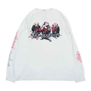 TENDERLOIN テンダーロイン TEE L/S T.W.B.P.M エイプ ボルネオスカル 長袖 Tシャツ ホワイト系 M【中古】｜brand-life