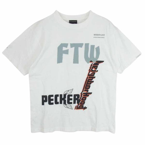 NEIGHBORHOOD ネイバーフッド SMIX FTW ロゴ プリント 半袖 Tシャツ ホワイト...