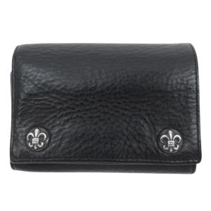 CHROME HEARTS 3 FOLD HEAVY LEATHER WALLET クロムハーツ ３