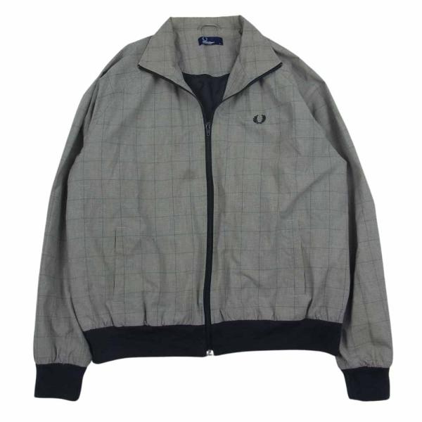 FRED PERRY フレッドペリー J7624 グレンチェック フルジップ ジップアップ ハリント...