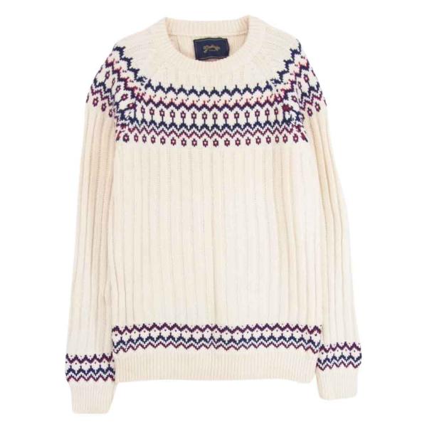 MARBLES マーブルズ MKN-A1501 SNOW PATTERN HEAVY KNIT スノ...