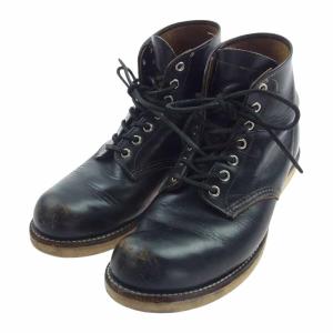 RED WING 9870 茶芯 犬タグ復刻 アイリッシュセッター 6インチ ラウンドトゥ ブラッククローンダイク ワーク ブーツ US 8D【中古】｜brand-life