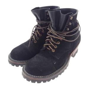 WHITE'S BOOTS ホワイツブーツ SMOKE JUMPER スモークジャンパー スエード レースアップ ブーツ ブラック系 US8D【中古】｜brand-life