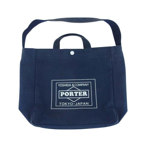 PORTER LC LOWERCASE トート 2way ショルダー ネイビー系【中古】 ポーター ...