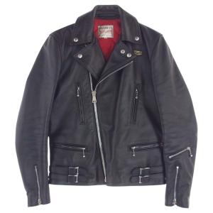 Lewis Leathers ルイスレザー レザー ライトニング ダブル ライダース ジャケット ブラック系 36【中古】｜brand-life