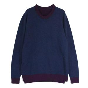 KUON / スウェット/L/コットン/GRY/190CS0324F1 KUON クオン 190CS0324F1 Trimmed Hem Sweatshirt 裂織 裏毛 クルー