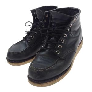 RED WING レッドウィング 8179 6 CLASSIC MOC 6インチ クラシックモック 7ホールブーツ  ブラック系 US7【中古】｜brand-life