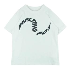 Sacai サカイ 19-0002S Melting Pot T-shirts メルティングポット クルーネック プリント 半袖 Tシャツ ホワイト ホワイト系 【中古】｜brand-life