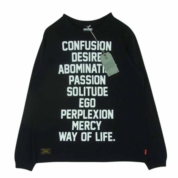 WTAPS 142ATDT-CSM17 DESIGN L/S プリント 長袖 ブラック系 S【極上美...