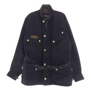 Barbour バブアー INTERNATIONAL インターナショナル オイルド ジャケット ブラック系 38【中古】｜brand-life