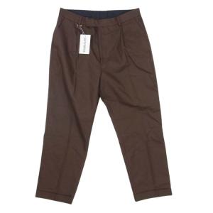 WACKO MARIA ワコマリア 22SS 22SS-WMP-TR313 PLEATED TROUSERS プリーツトラウザーズ  ワークパンツ ブラウン系 XXL【中古】｜brand-life