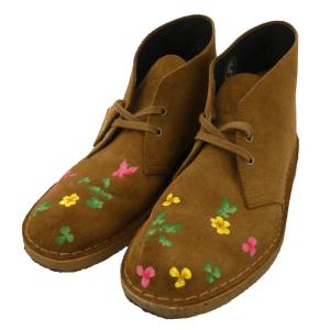 MASU Clarks クラークス 261554817075 × Clarks Originals クラークス オリジナルズ FLOWER PAINTED DESERT BOOT ブーツ UK7.5【中古】