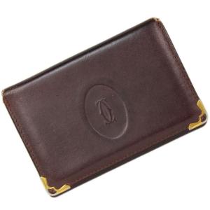 Cartier カルティエ マスト 定期入れ レザー ボルド...
