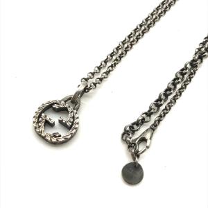 GUCCI（グッチ） ネックレス プレート ダブルチェーン シルバー925