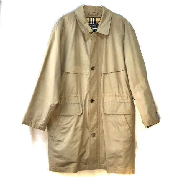 Burberrys バーバリーズ ノバチェック 柄 ステンカラー コート レディース カーキ系 M8...