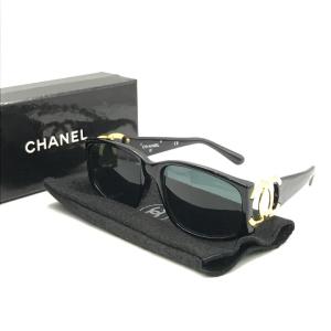 美品 CHANEL シャネル ココマーク サングラス ブラック 箱付き ファッション 服飾小物 ブランド プレゼント r1095