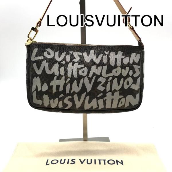 美品 LOUIS VUITTON モノグラム グラフィティ ポシェット アクセソワール ポーチ ハン...