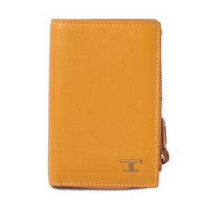 TOD'S（トッズ） 財布 三つ折り 長財布 レザー ブラウン/オレンジ爆買