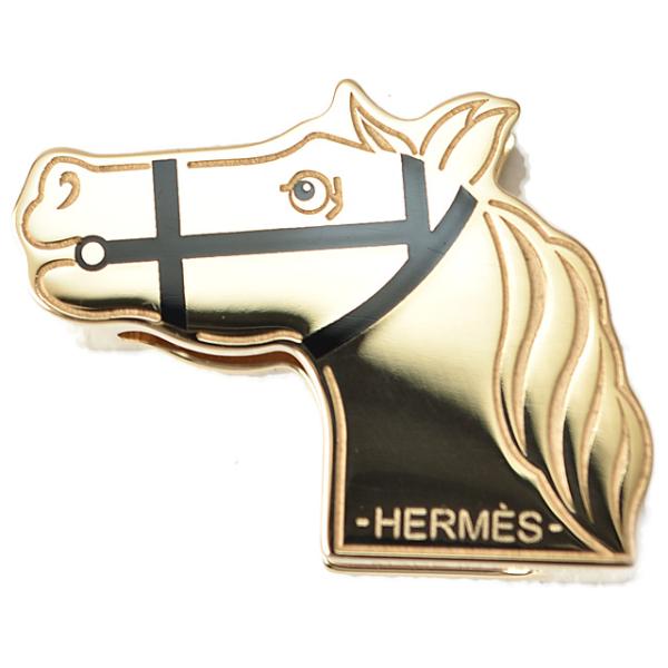 エルメス 未使用 スカーフリング/スカーフホルダー HERMES ツイリーリング カドリージュ/馬 ...