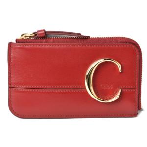 新品　正規品 chloe クロコダイル型押し C ミニバック クロコダイル型押しレザー製Alphabetスモールトリフォールドウォレット