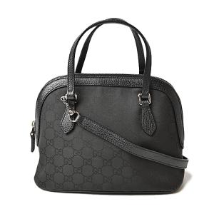 グッチ ハンドバッグ/ショルダーバッグ 2way GUCCI バッグ GGブラック/ブラック ストラップ付 341504｜brand-pit