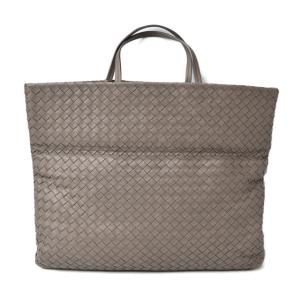 ボッテガヴェネタ トートバッグ/ショルダーバッグ 2way A4対応 BOTTEGA VENETA イントレチャート ナッパ チャコールグレー｜brand-pit