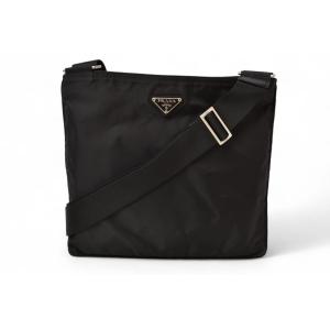 プラダ ショルダーバッグ/ボディバッグ PRADA TESSUTO/テスート ブラック メンズ/レデ...